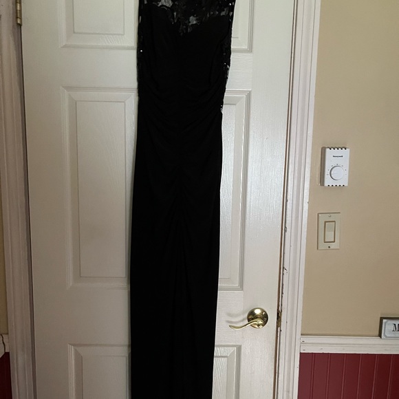 Beautiful Beaded Black Gown Medium - Picture 2 of 4